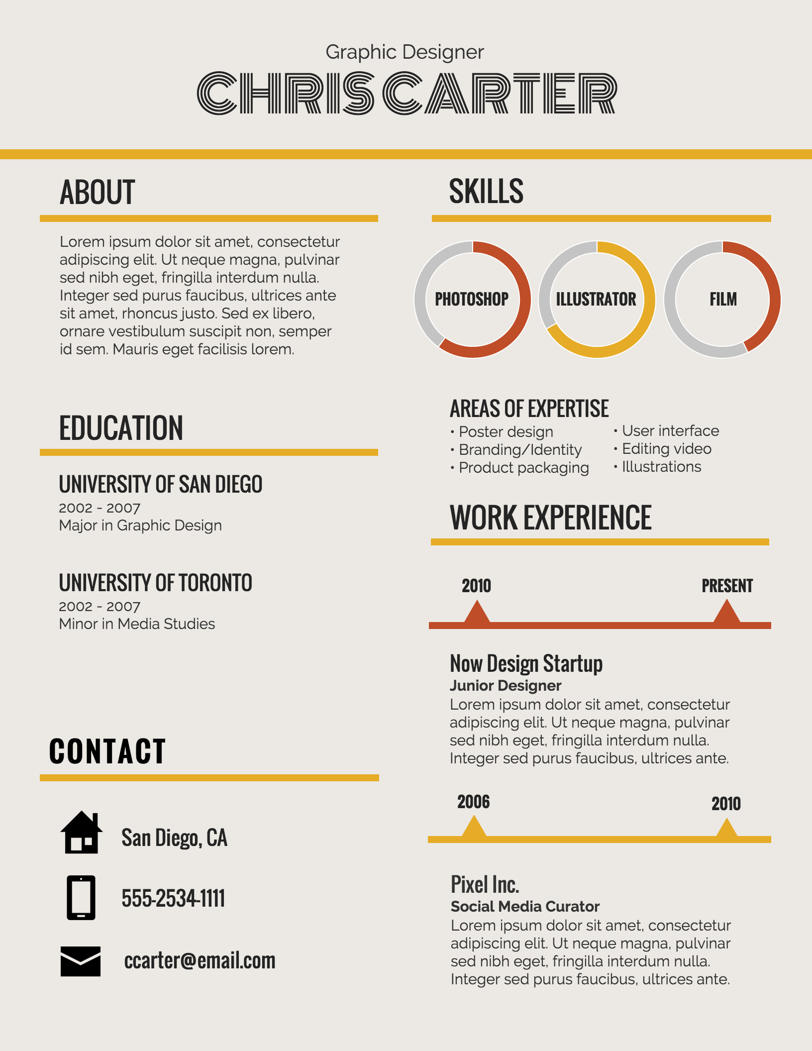 Infographic Resume Template Venngage throughout size 1632 X 2112