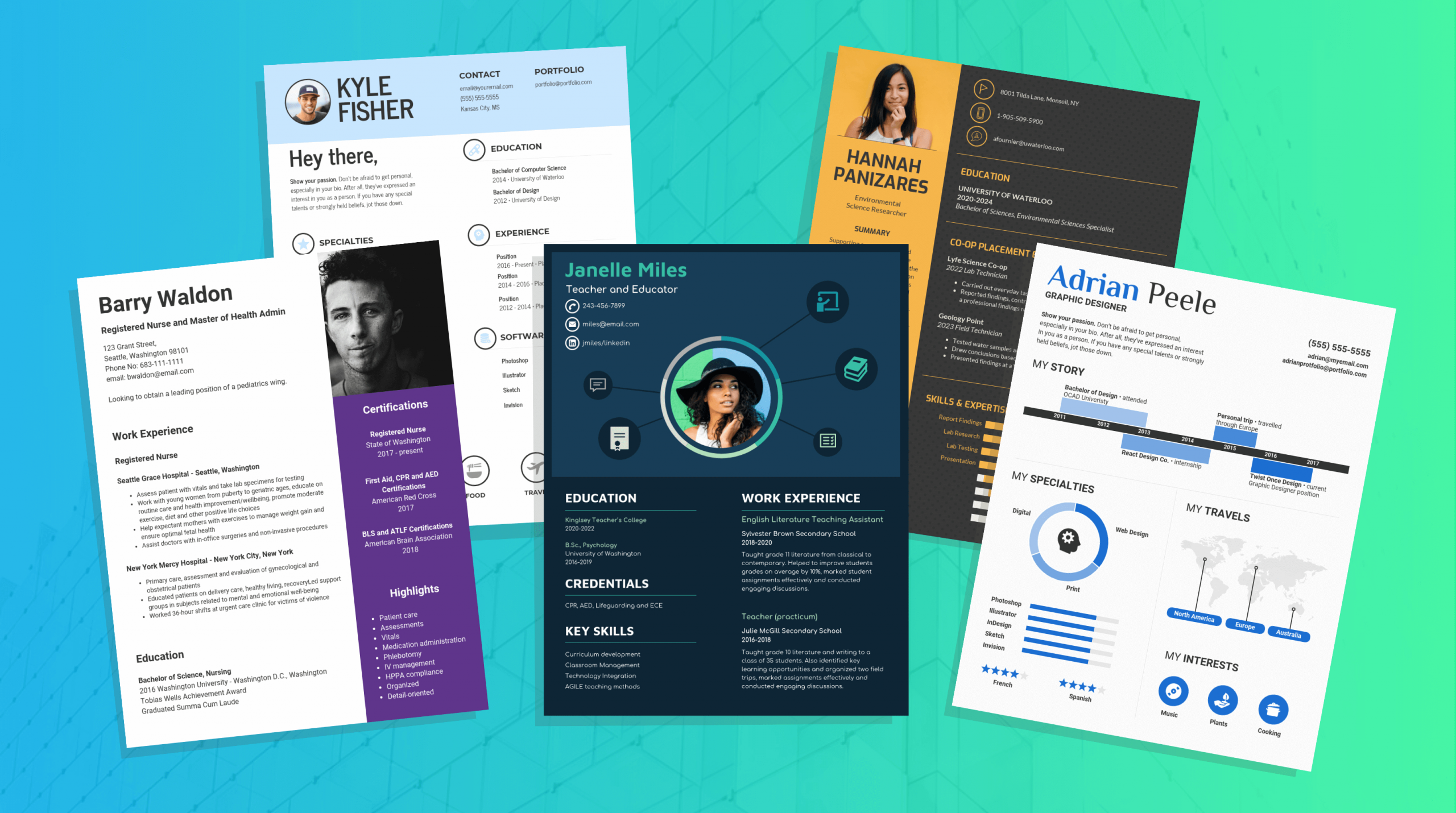 Infographic Resume Template Venngage with sizing 3300 X 1843