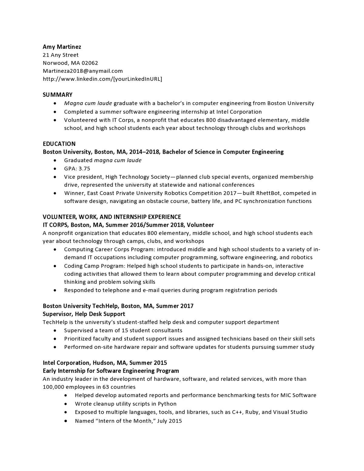 Information Technology Entry Level Resume Samples inside measurements 1200 X 1553