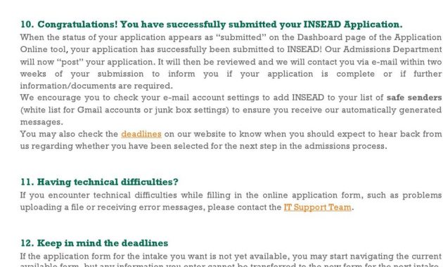 Insead Mba Programme Application Process Step Step with measurements 960 X 1398