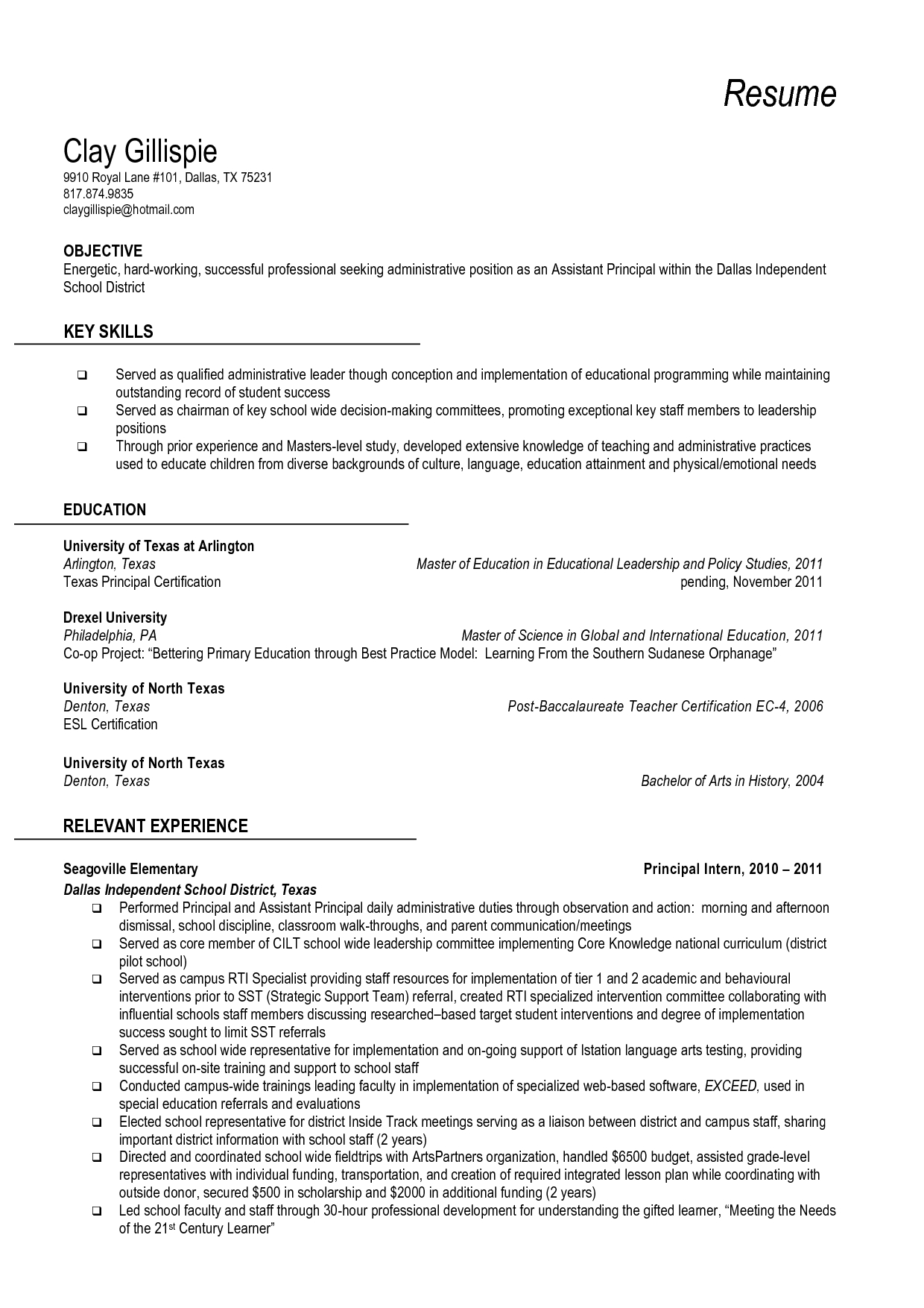 International Baccalaureate Resume Examples Best Resume within size 1240 X 1754