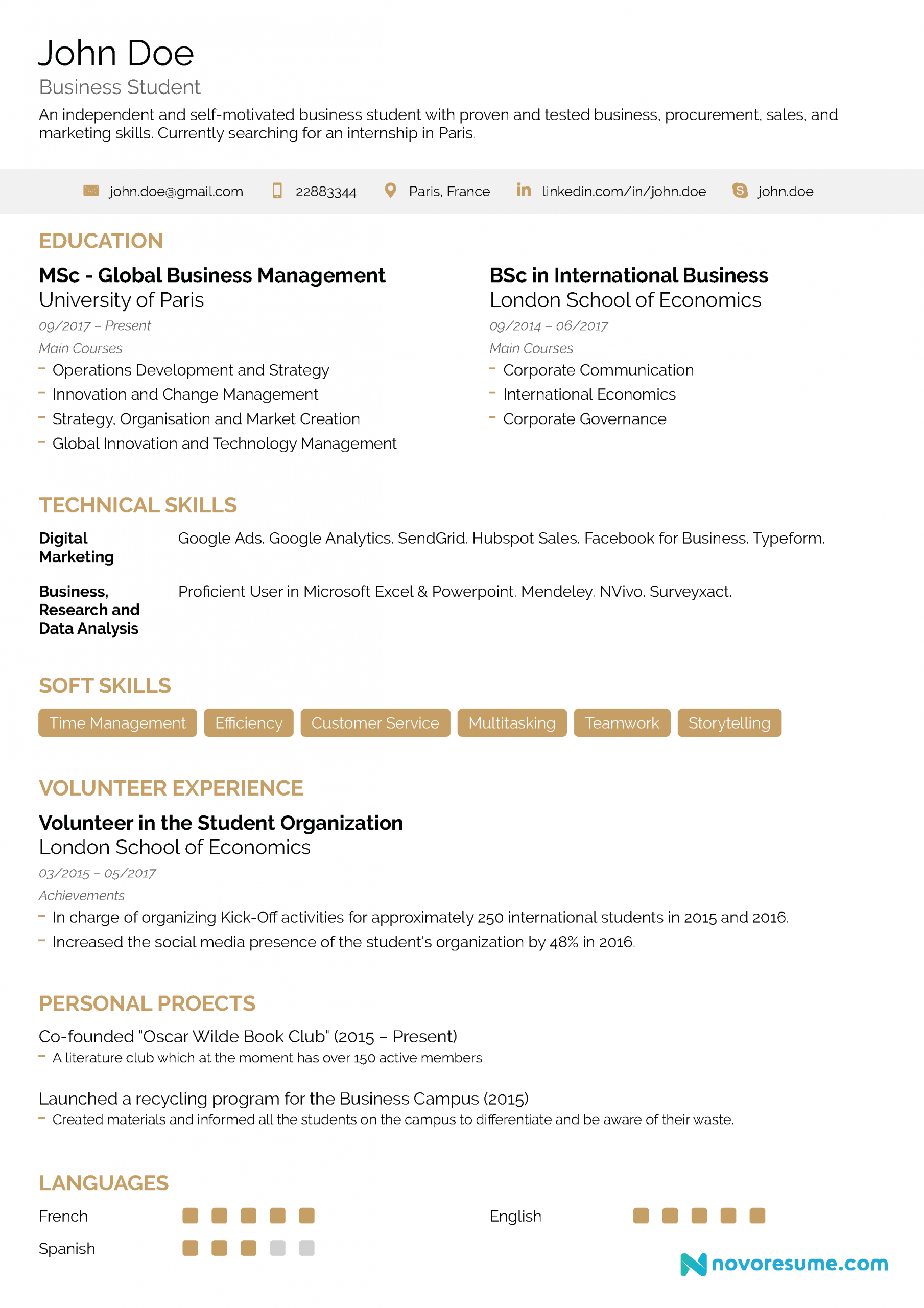 Internship Resume Examples 2020 Writing Guide for size 2480 X 3509