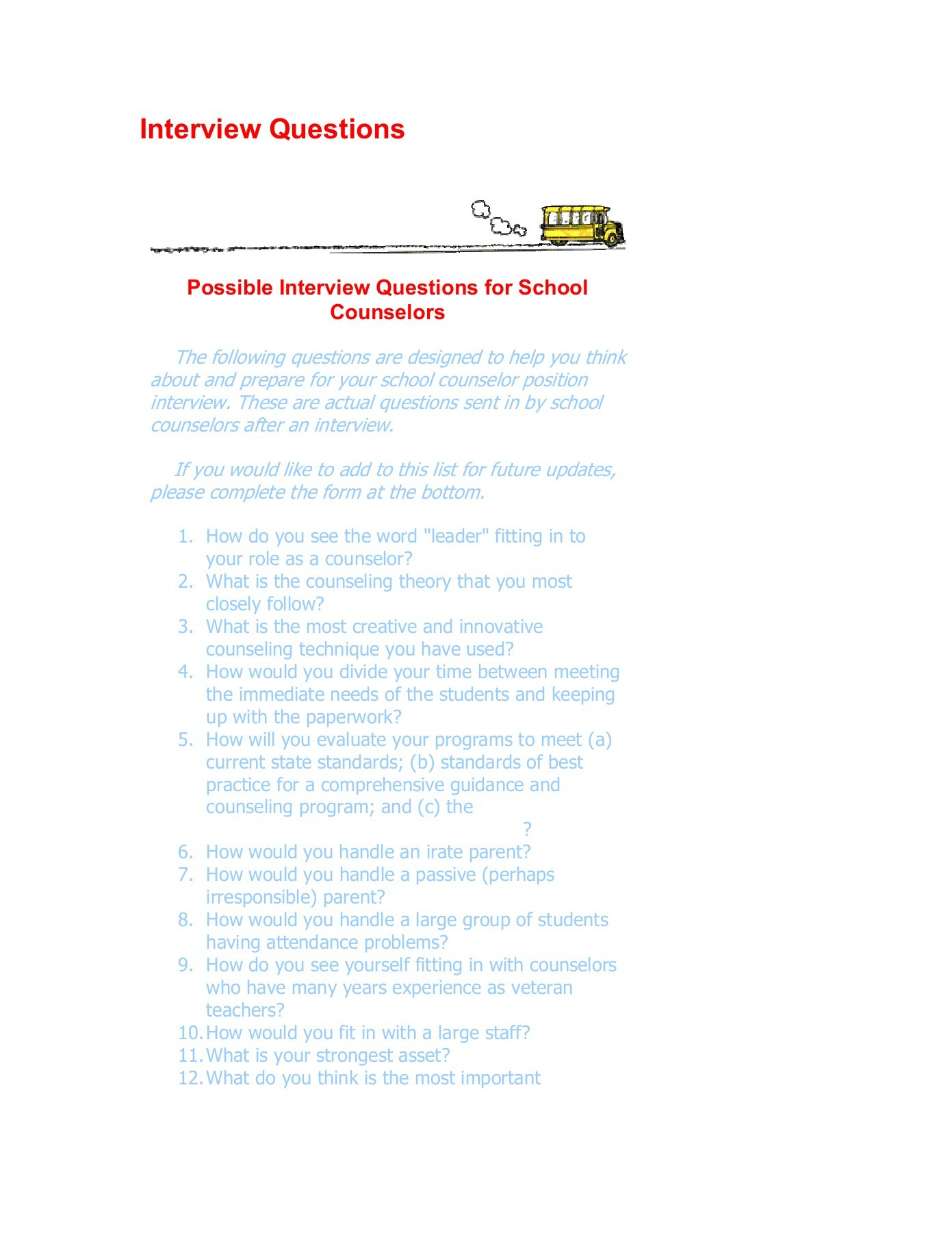 Interview Questions Seattle Pacific University Pages 1 3 intended for size 1391 X 1800