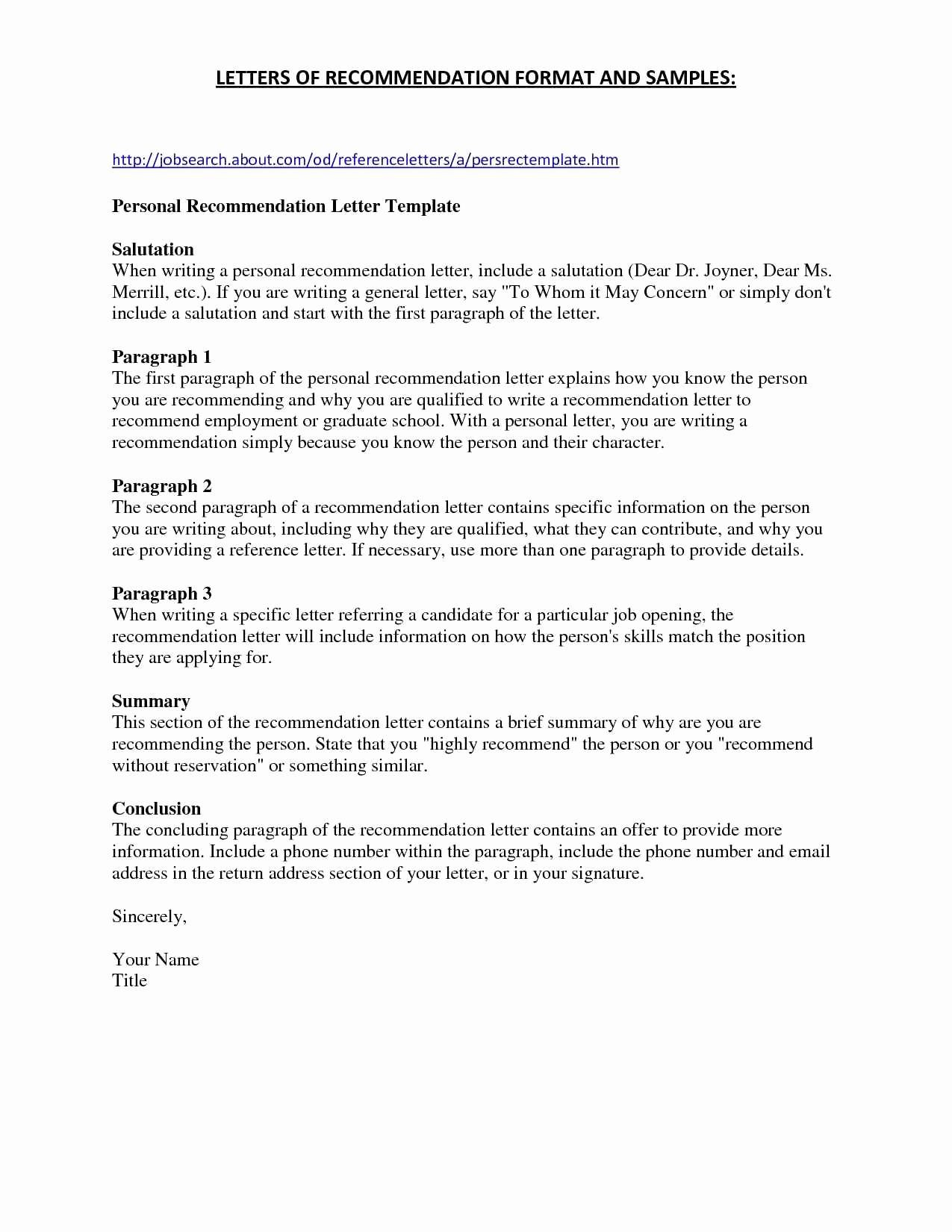 Introduction Paragraph For Letter Of Recommendation Enom intended for dimensions 1275 X 1650