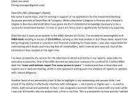 Investment Banking Cover Letter Example Resume Genius in size 800 X 1132