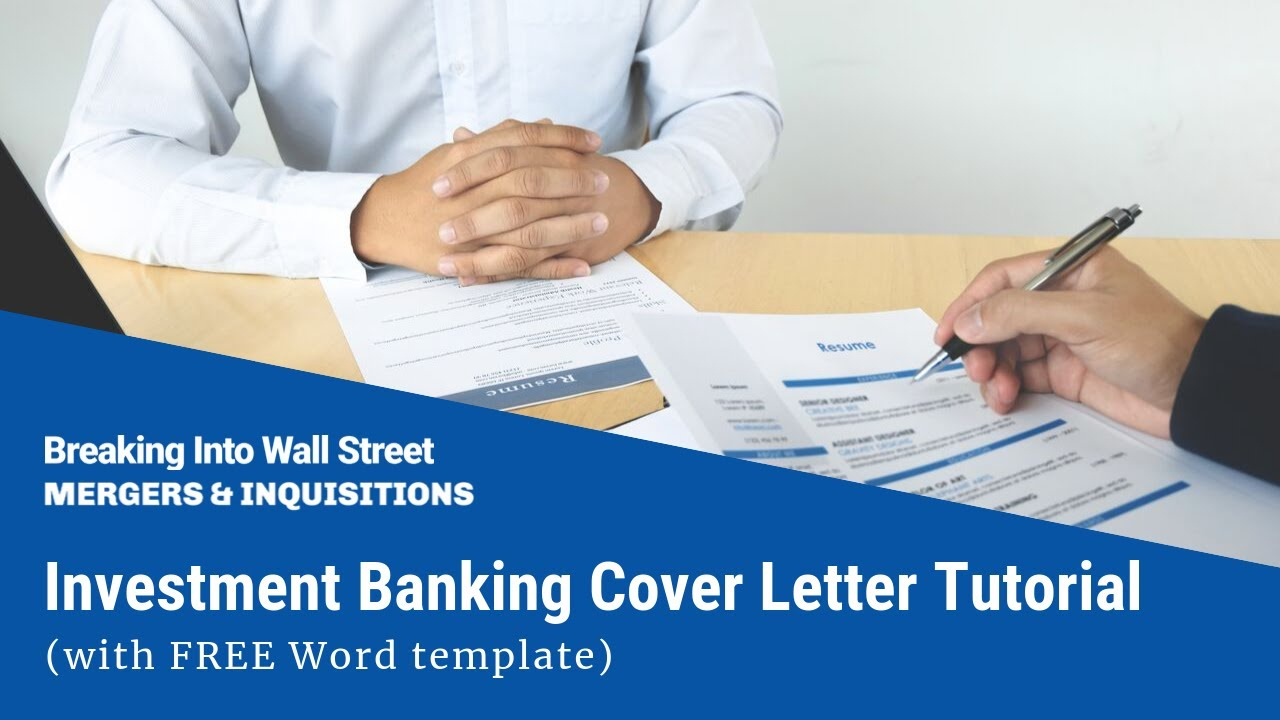 Investment Banking Cover Letter Tutorial 1601 Biws with dimensions 1280 X 720
