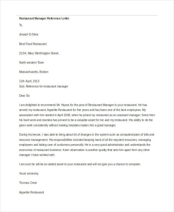 It Manager Recommendation Letter Debandje inside measurements 600 X 730