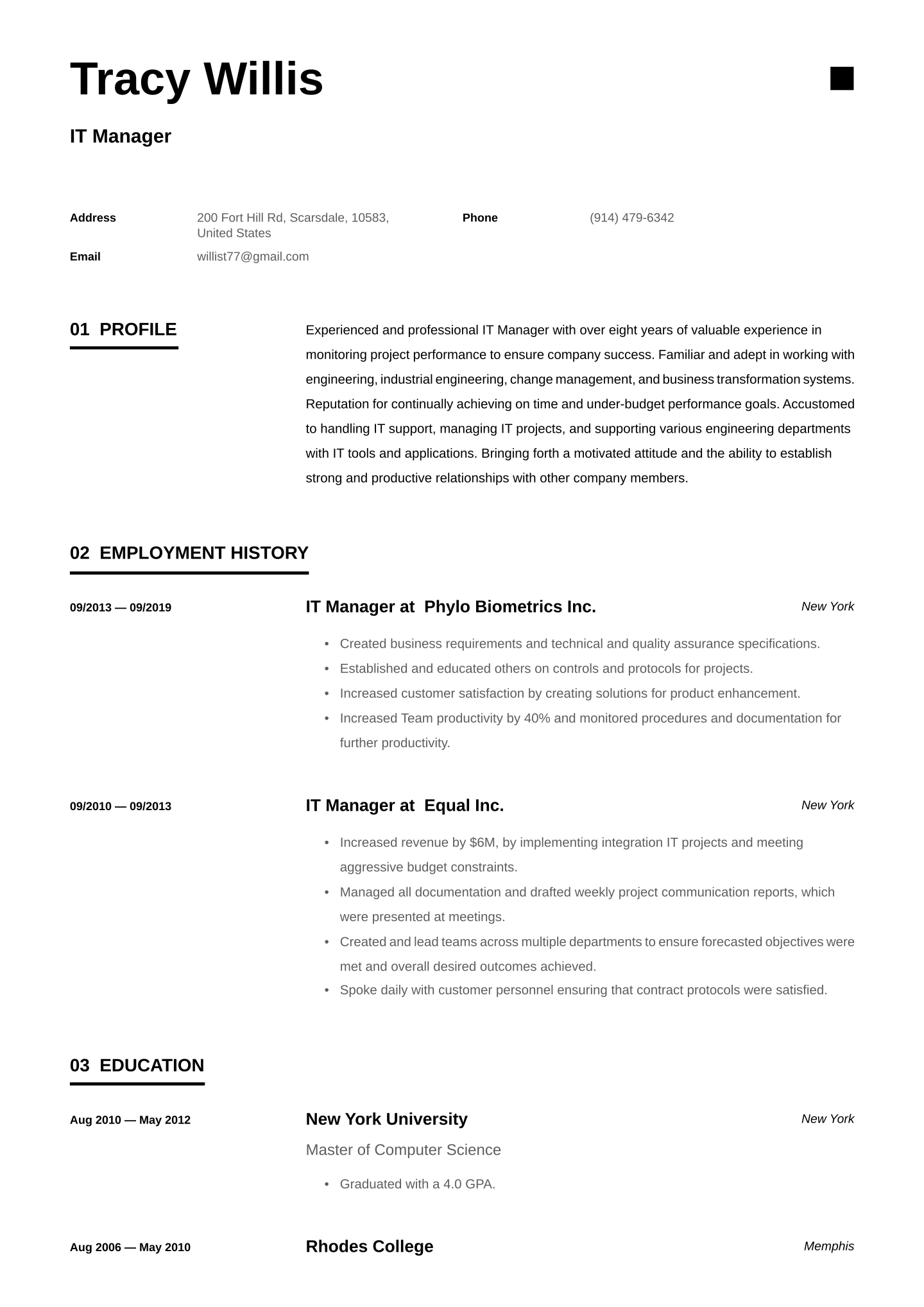 It Manager Resume Examples Writing Tips 2020 Free Guide within size 1440 X 2036