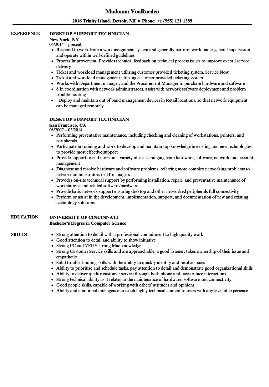 It Support Technician Resume Akali for measurements 860 X 1240