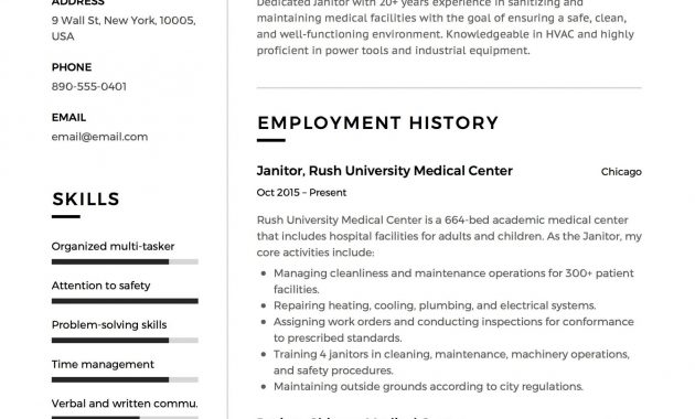 Janitor Resume Writing Guide With Images Resume within proportions 2479 X 3508