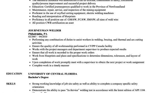 Journeyman Welder Resume Samples Velvet Jobs regarding proportions 860 X 1240