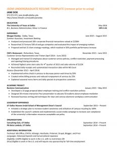 Jsom Undergraduate Resume Template Remove Prior To Using pertaining to size 791 X 1024