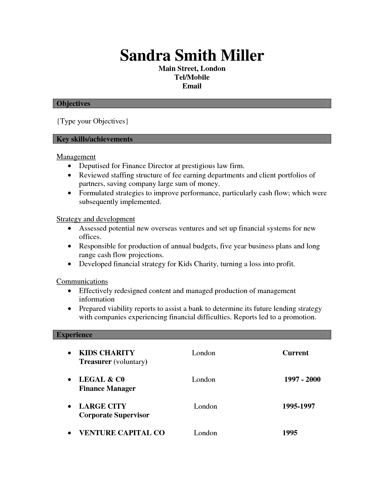 Key Skills Resume Skills Resume Skills Section Sample for sizing 1275 X 1650