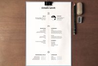 Laconique Resume Template On Behance More At intended for dimensions 1400 X 1050