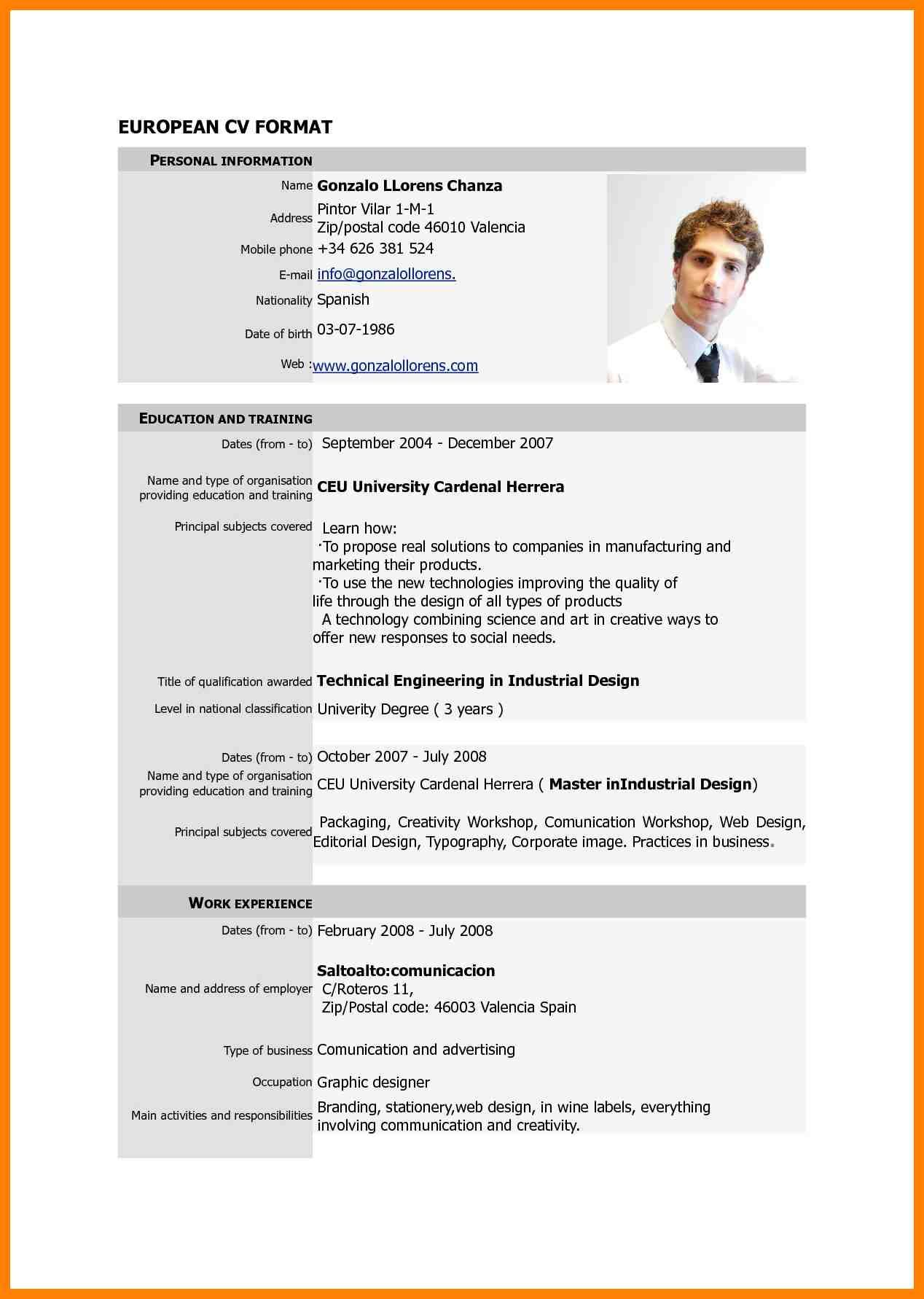 Latest Cv Format Doc 2016 Cv Format Downloadable Resume throughout size 1268 X 1782