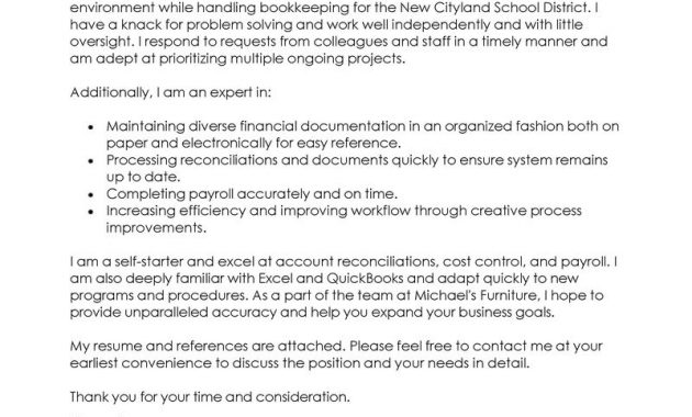 Leading Professional Bookkeeper Cover Letter Examples inside measurements 800 X 1035