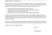 Leading Professional Occupational Therapist Cover Letter for sizing 800 X 1035