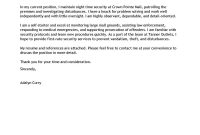 Leading Professional Security Guard Cover Letter Examples in dimensions 800 X 1035