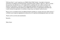 Leading Professional Teacher Cover Letter Examples in measurements 800 X 1035