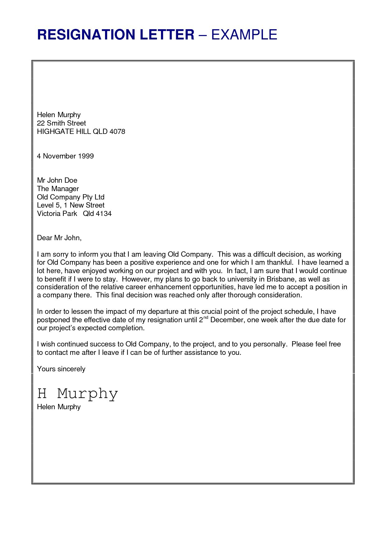 Leave You Job With Outstanding Resignation Letter Template throughout sizing 1242 X 1754