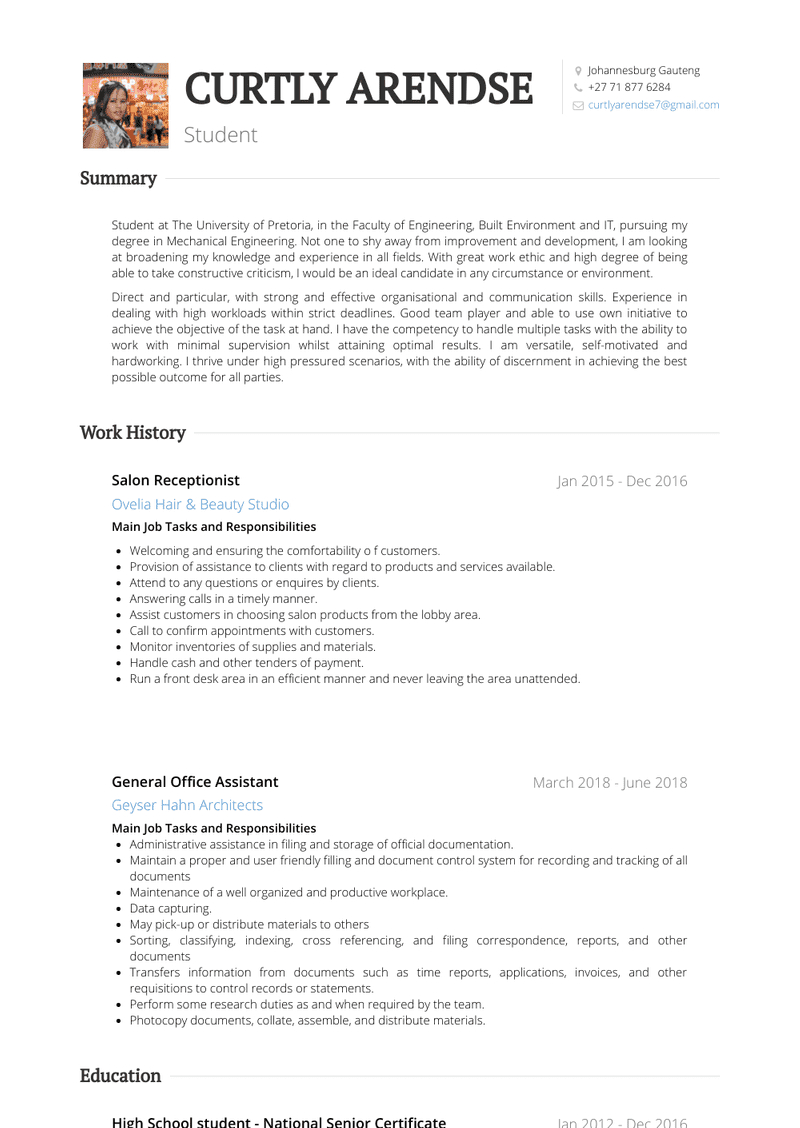 Legal Secretary Resume Samples And Templates Visualcv within sizing 800 X 1128