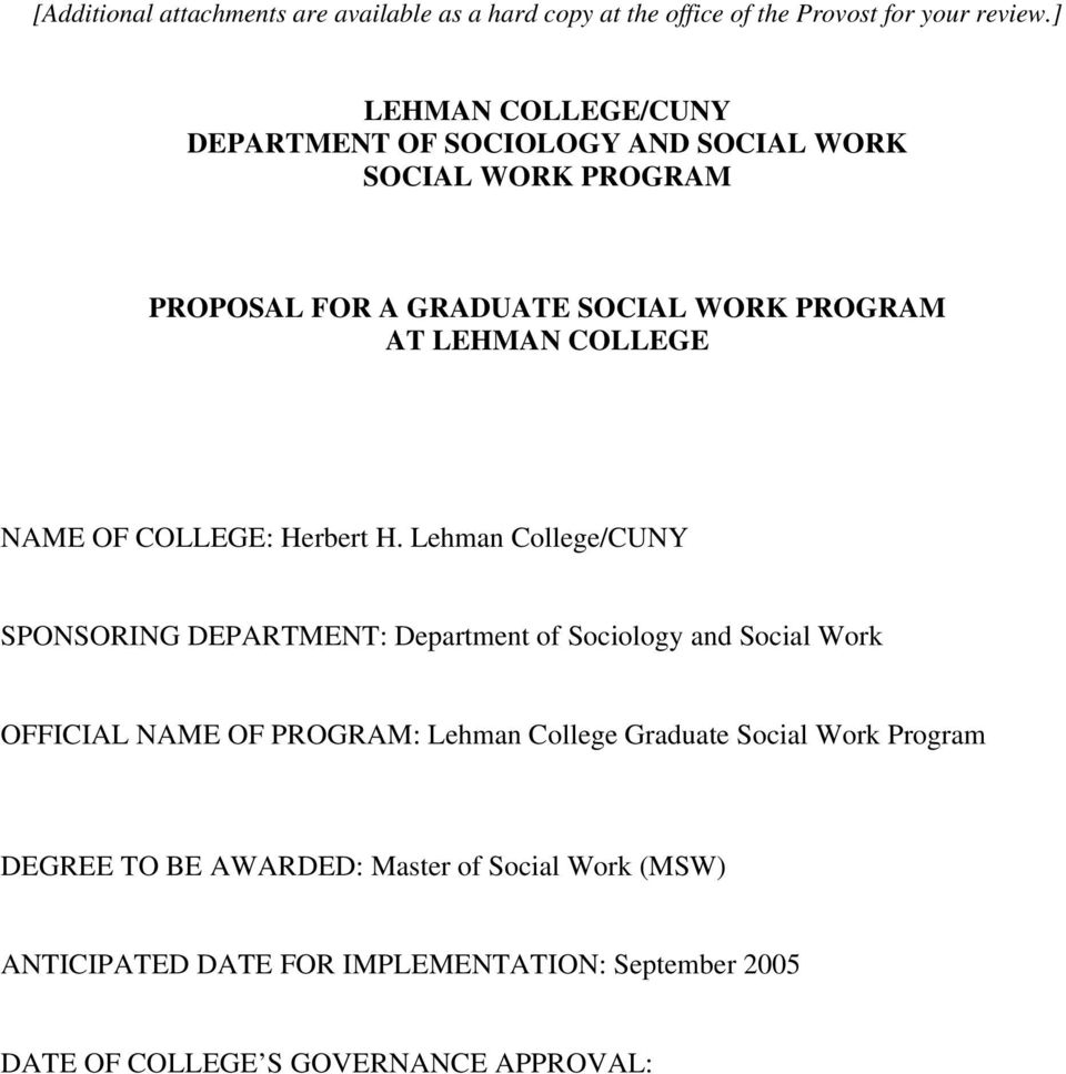 Lehman Collegecuny Department Of Sociology And Social Work within proportions 960 X 968