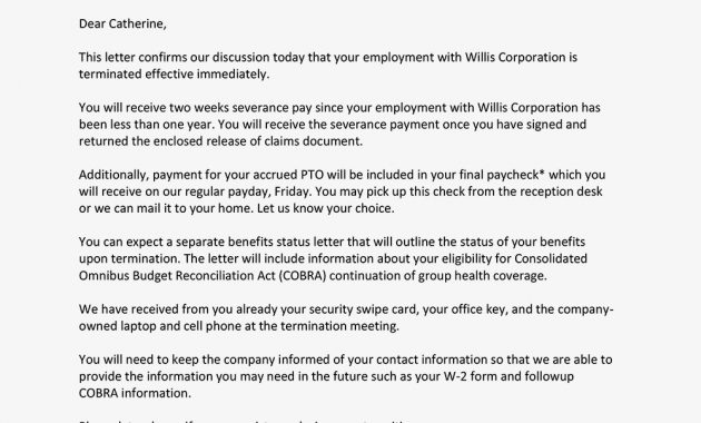 Letter For Termination Of Employee Enom intended for sizing 1000 X 1000