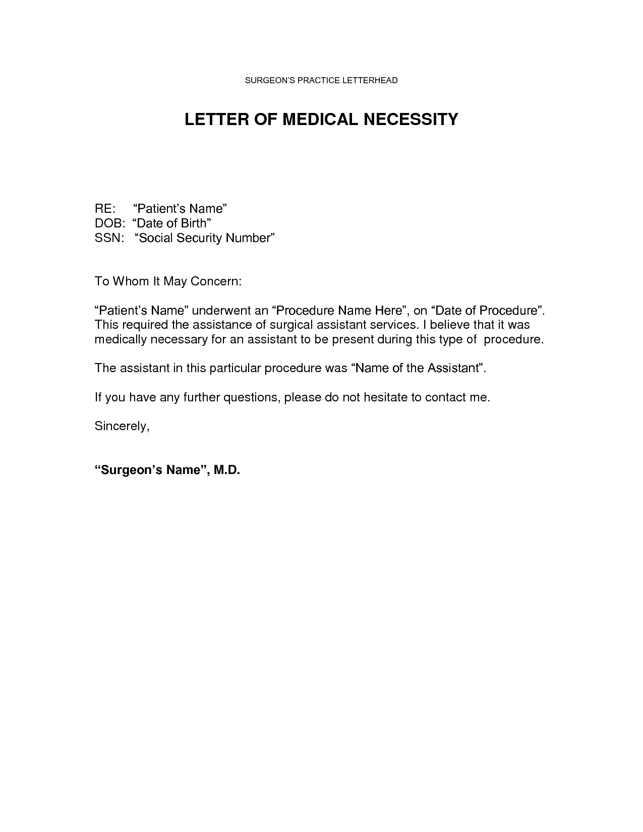 Letter Of Medical Necessity Create A Resume in proportions 1275 X 1650