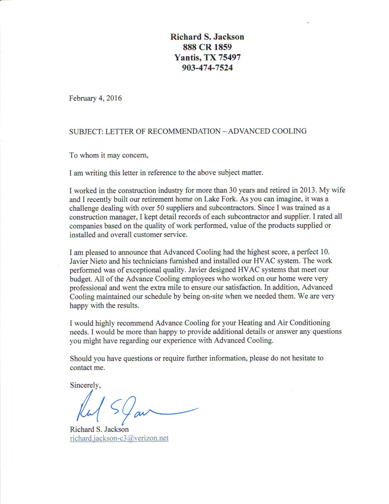 Letter Of Recommendation Advanced Cooling Advanced regarding proportions 790 X 1024