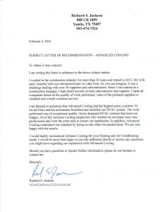 Letter Of Recommendation Advanced Cooling Advanced within dimensions 790 X 1024