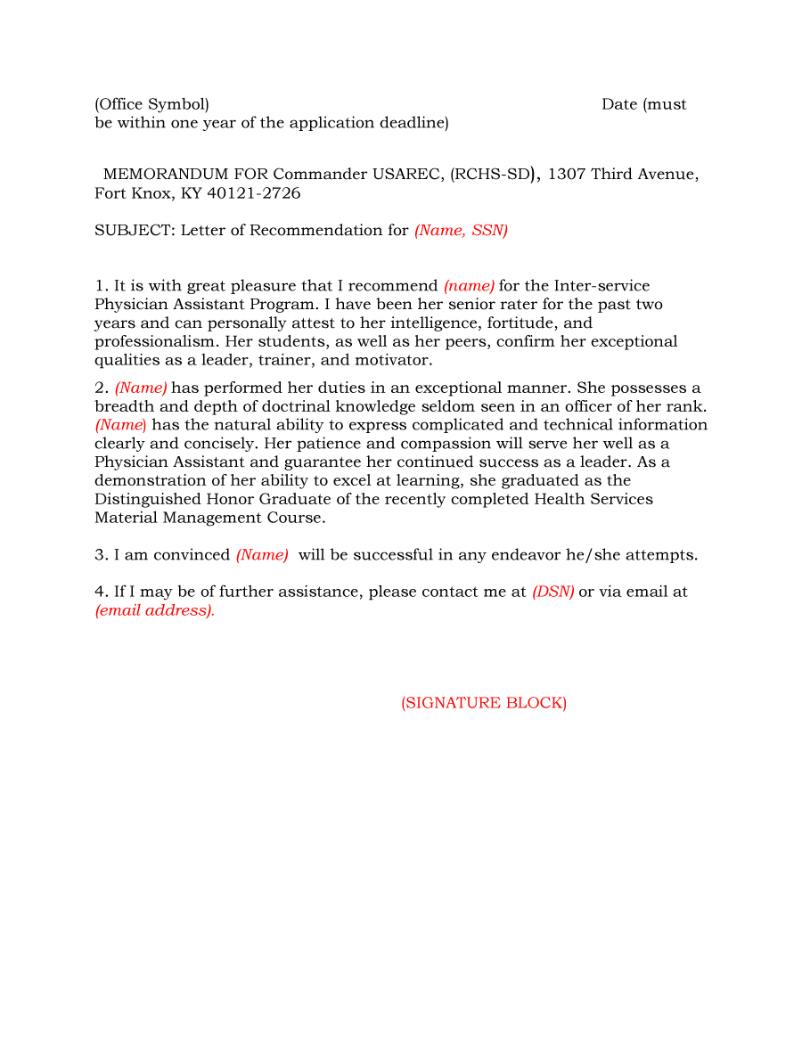 Letter Of Recommendation For A Physician Domba inside sizing 900 X 1165