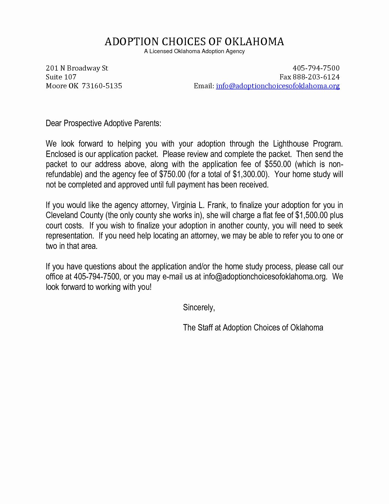 Reference Letter For Foster Parent