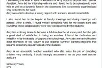 Letter Of Recommendation For An Educational Assistant Enom throughout dimensions 600 X 699