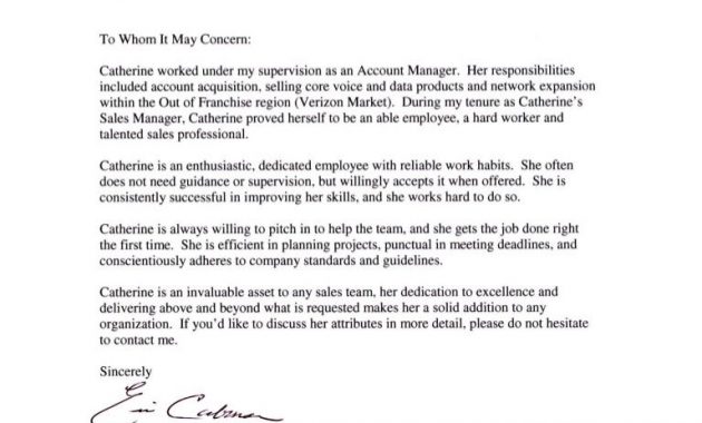 Letter Of Recommendation For An Employee Att Reference inside dimensions 768 X 1056