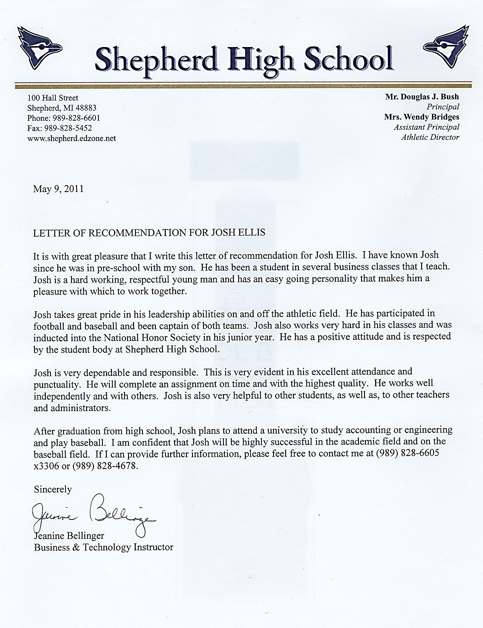 Letter Of Recommendation For Athletic Director Debandje with size 1592 X 2070