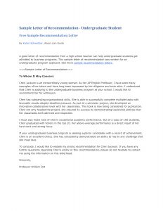 Letter Of Recommendation For Average Student Teacher Debandje within dimensions 1275 X 1650