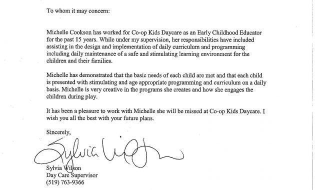 Letter Of Recommendation For Child Care Worker Akali intended for proportions 1698 X 2197