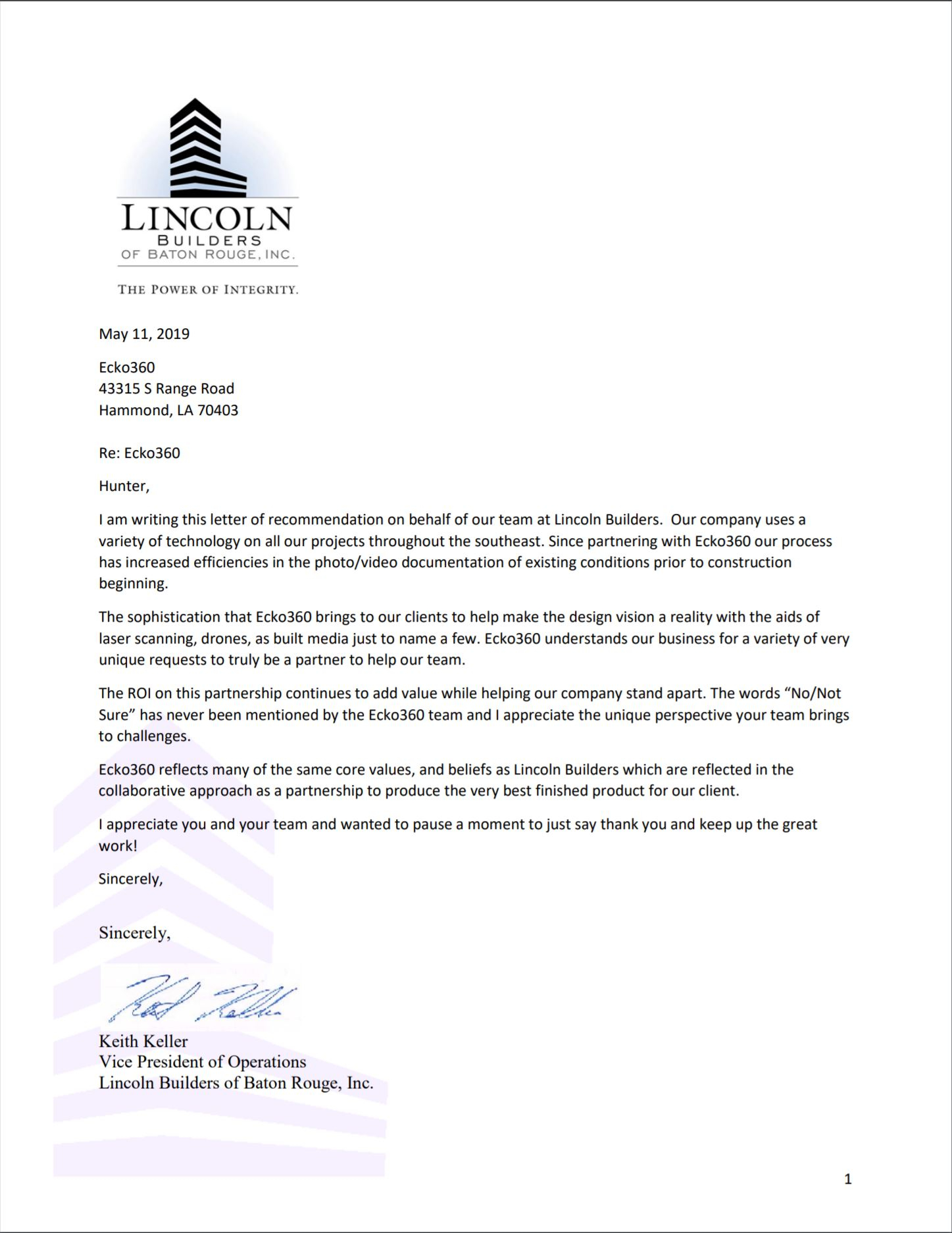 Sample Letter Of Recommendation For Building Contractor • Invitation