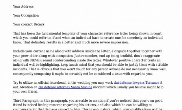 Letter Of Recommendation For Court Dui Debandje pertaining to sizing 1230 X 1740