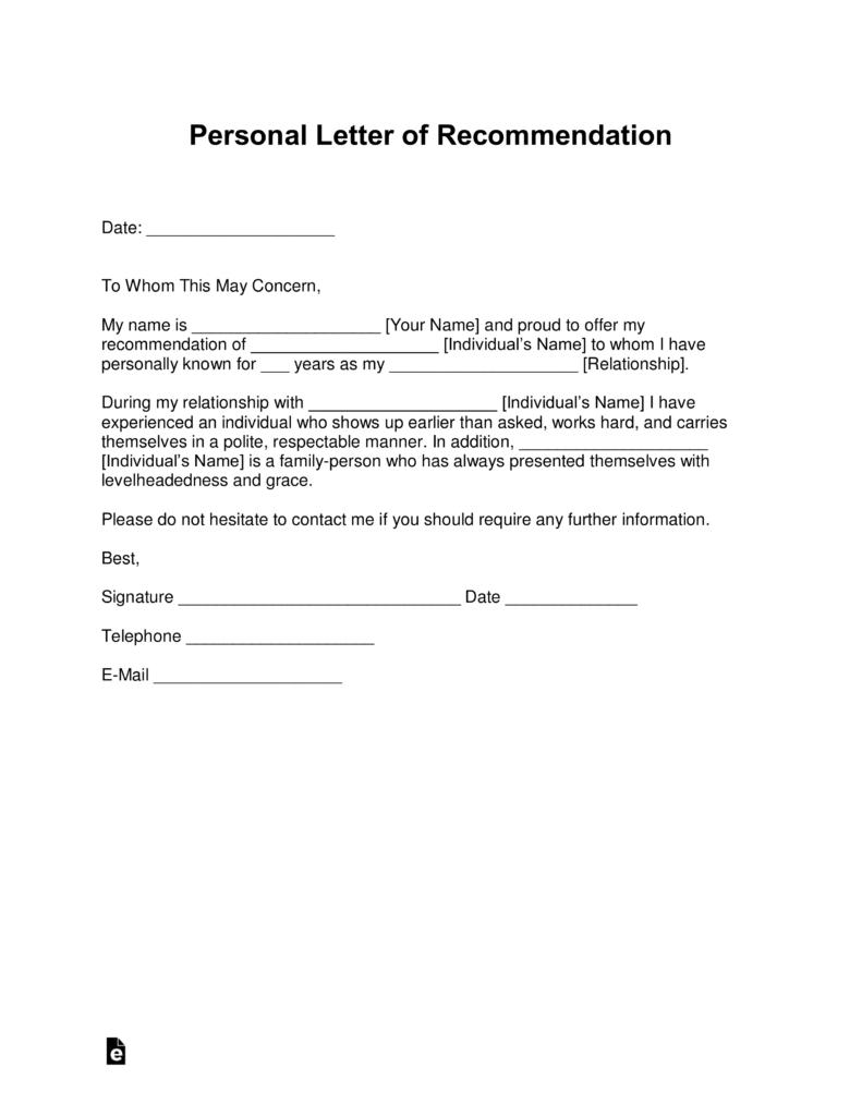 Letter Of Recommendation For Employment For A Friend Invazi pertaining to size 791 X 1024