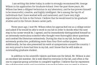 Letter Of Recommendation For Graduate School Writing Service in size 794 X 1123