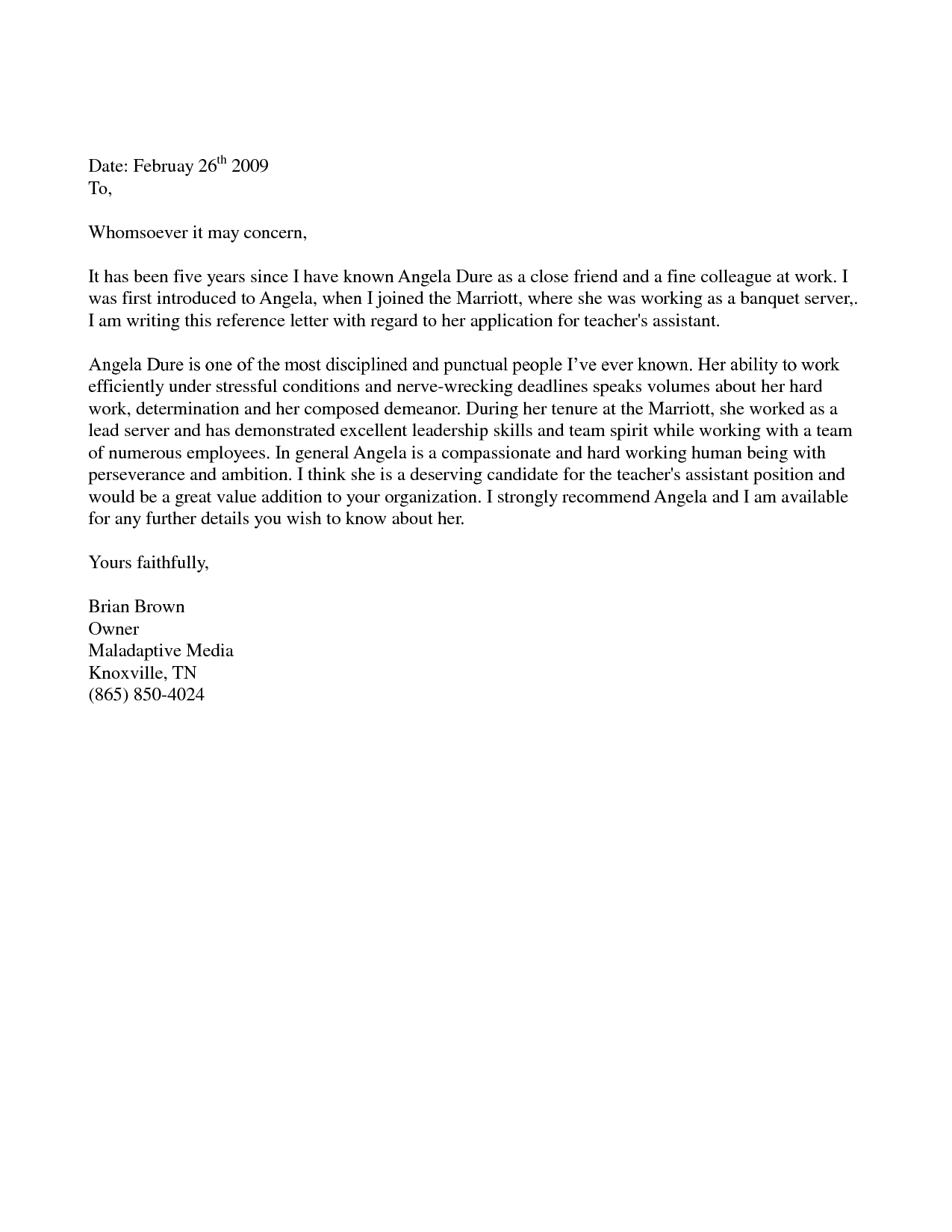 Letter Of Recommendation For Immigration Templates Free with regard to size 1275 X 1650