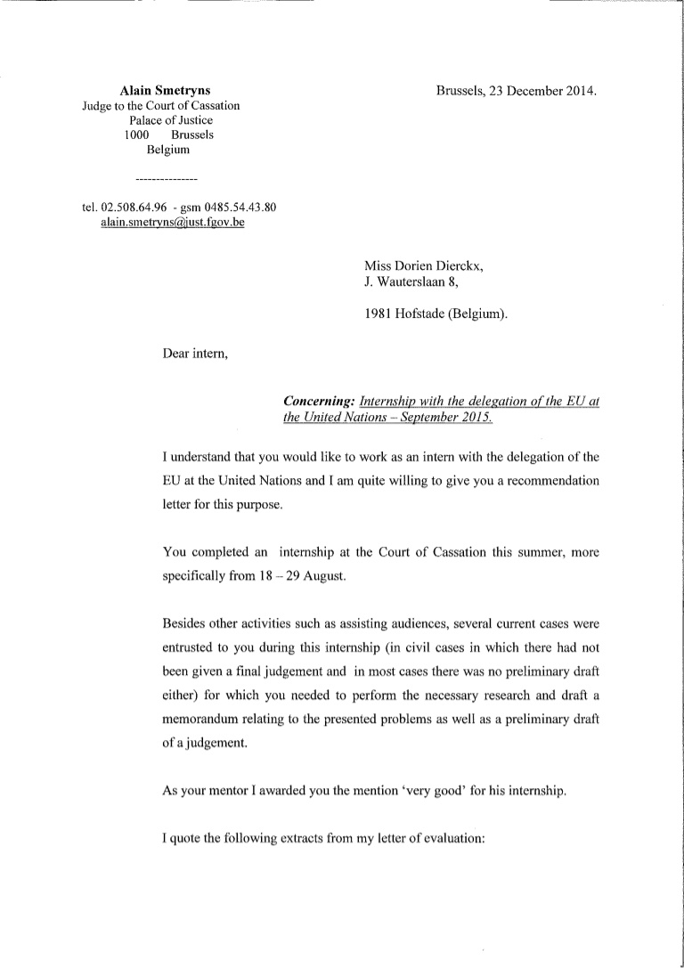Letter Of Recommendation For Judge Debandje with regard to size 768 X 1087