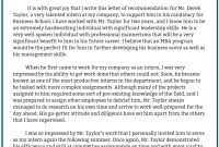 Letter Of Recommendation For Mba Program Sample with regard to sizing 794 X 1123