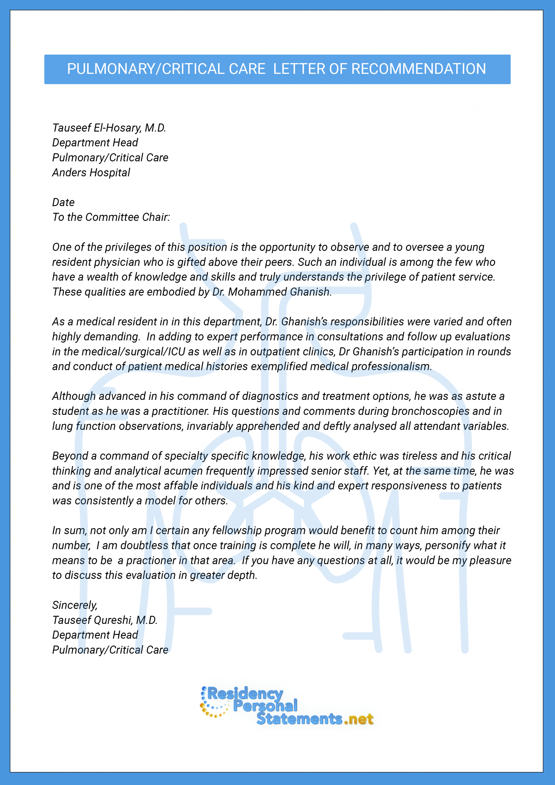 Letter Of Recommendation For Medical Fellowship Lor Sample in proportions 2480 X 3508