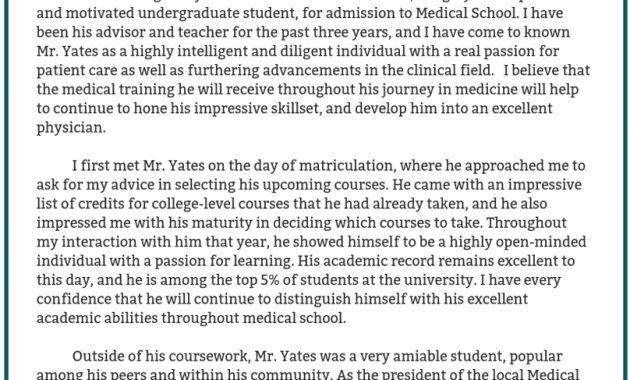 Letter Of Recommendation For Medical School Template Debandje with sizing 808 X 1143