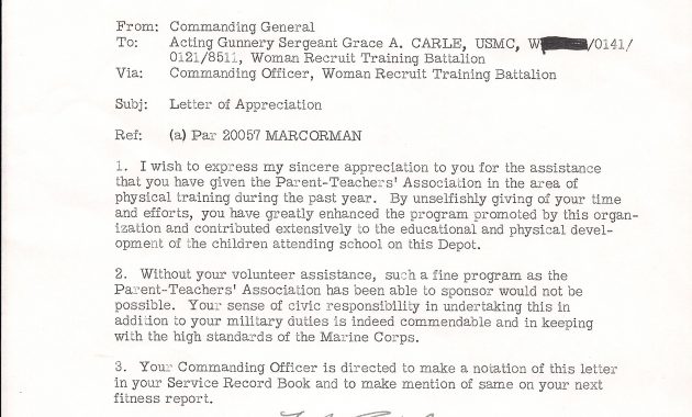 Letter Of Recommendation For Officer Candidate School Enom within size 1700 X 1708