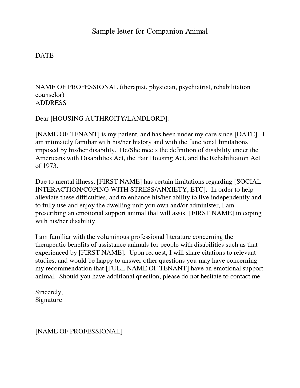 Letter Of Recommendation For Pet Adoption Debandje with sizing 1275 X 1650