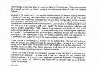 Letter Of Recommendation For Phd Student Enom within size 850 X 1092