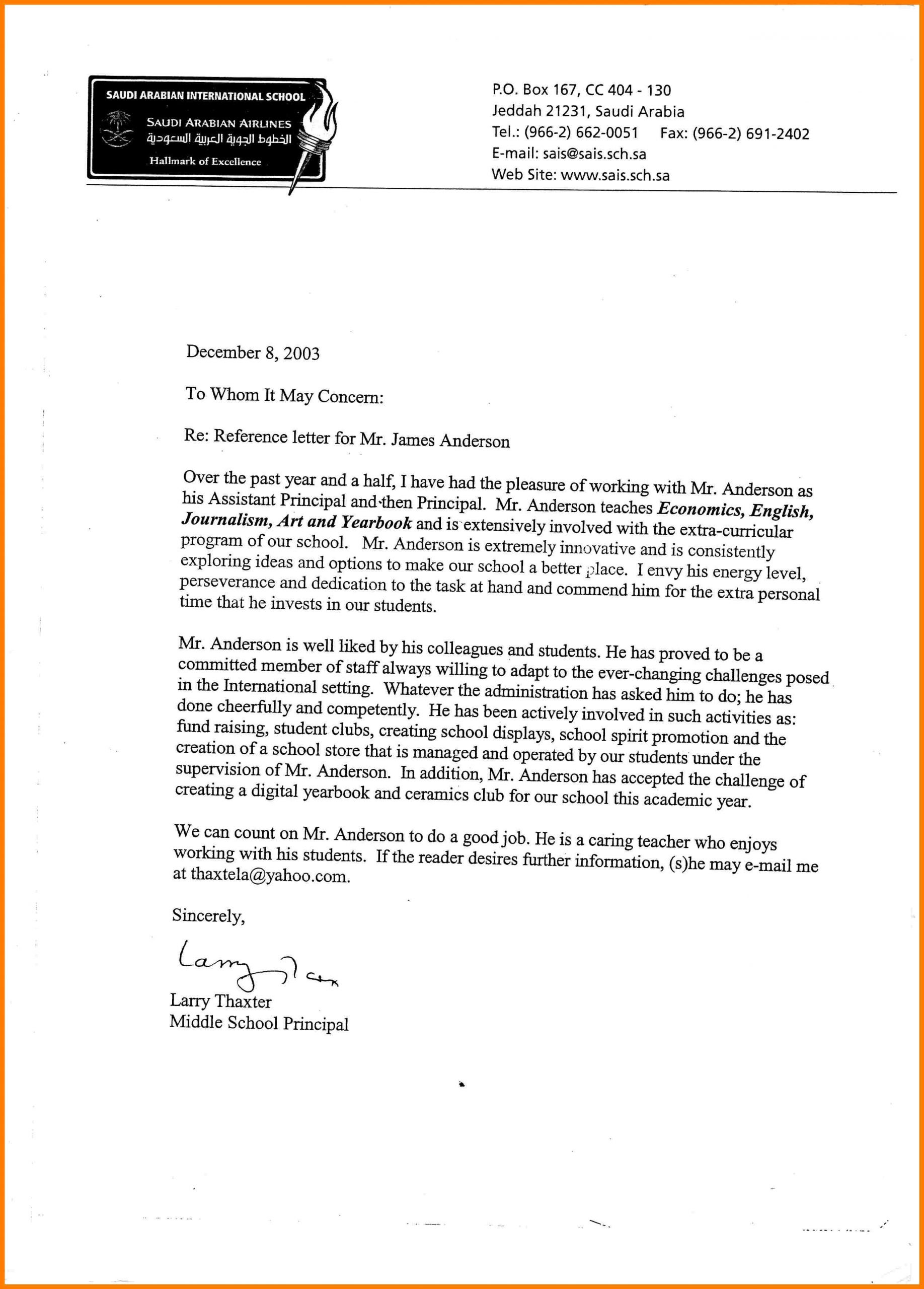 Letter Of Recommendation For Principal Position Akali with size 2534 X 3534